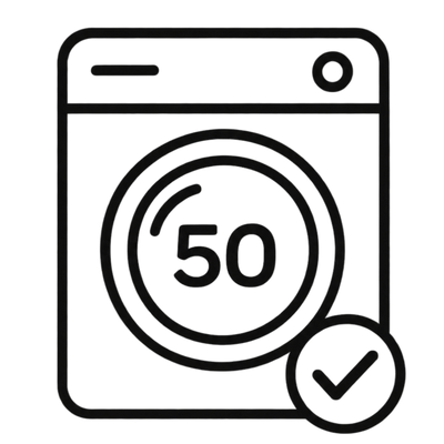 50 Wash Guarantee