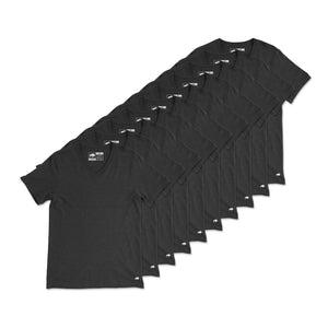 Vintage Poly Blend V-Neck Tee // 10-Pack
