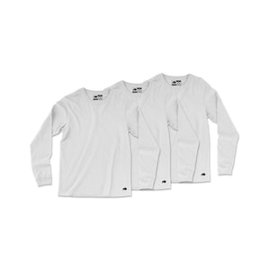 Vintage Poly Blend Long Sleeve Tee // 3-Pack