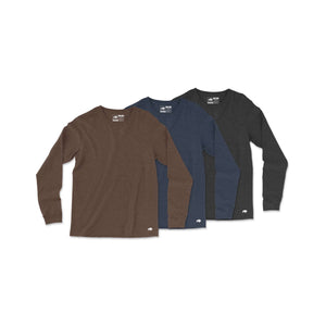 Vintage Poly Blend Long Sleeve Tee // 3-Pack