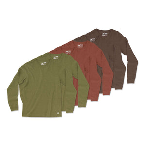Vintage Poly Blend Long Sleeve Tee // 6-Pack